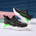 Breathable Sweat-absorbent Fly Knitting Shoes 3 Colors Size 26-40 Athletic Running Walking Sports Shoes Kids Fashion Sneakers